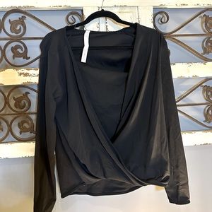 Lulu wrap long sleeve top